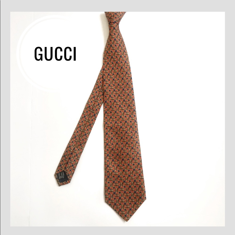 Authentic Vintage Gucci Silk Tie Made in Italy Rare Find!